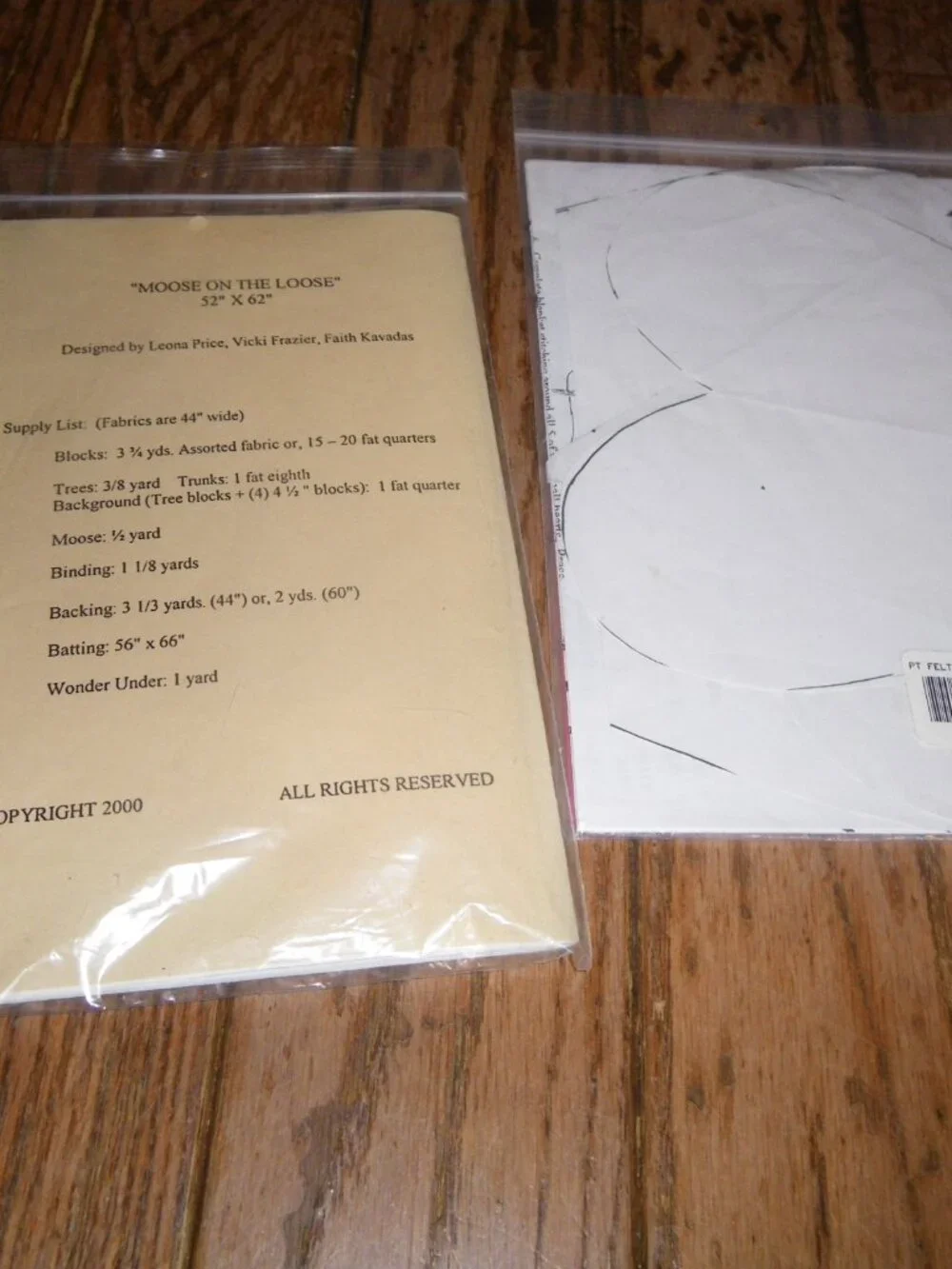 5 Quilting / Runner Instruction Kits Moose on the Loose House on Edgewood Lane+